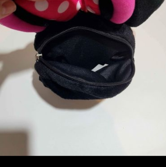 Pink Disney Minnie Mouse girls purse plush like a stuffed animal - Picture 2 of 3